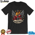 “I Love Rock & Roll” Winged Heart and Electric Guitar Shirt
