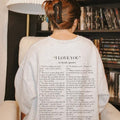 I Love you In Book Quotes Double Sided Sweatshirt, Book Hoodie, Bookish Pullover Sweater, Bookworm Gifts, Book Lover...