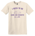 I Need to Be Alone and Dramatic for a While Cat Shirt Graphic Shirt Funny Shirt Vintage Funny TShirt Nostalgia T-Shirt...