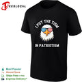 I Put the tism in Patriotism American Bald Eagle Flag Sunglasses shirt