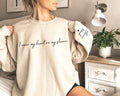 I Wear My Heart On My Sleeve Sweatshirt, Mothers Day Shirt, Mama Sweatshirt with Kids Name on Sleeve, Personalized Mother...