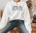 I Woke Up Like This Sweatshirt, Wedding Gift, Said Yes Clothing, Matching Couples Sweater, Bridal Shower Gift T-Shirts,...