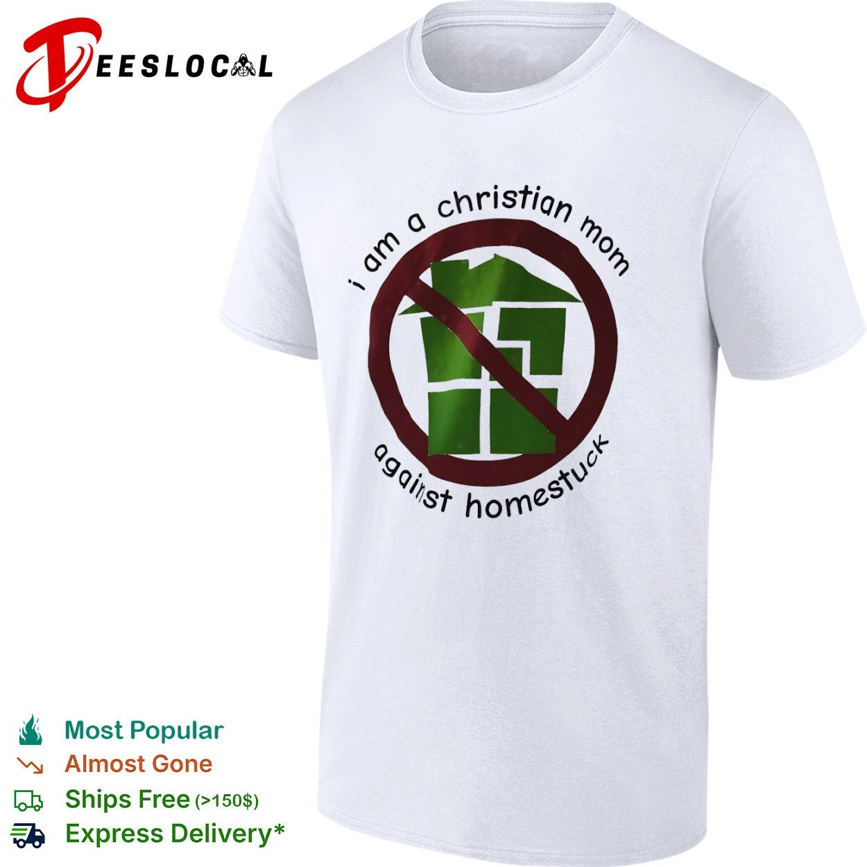 I am a Christian mom against Homestuck protest satire shirt