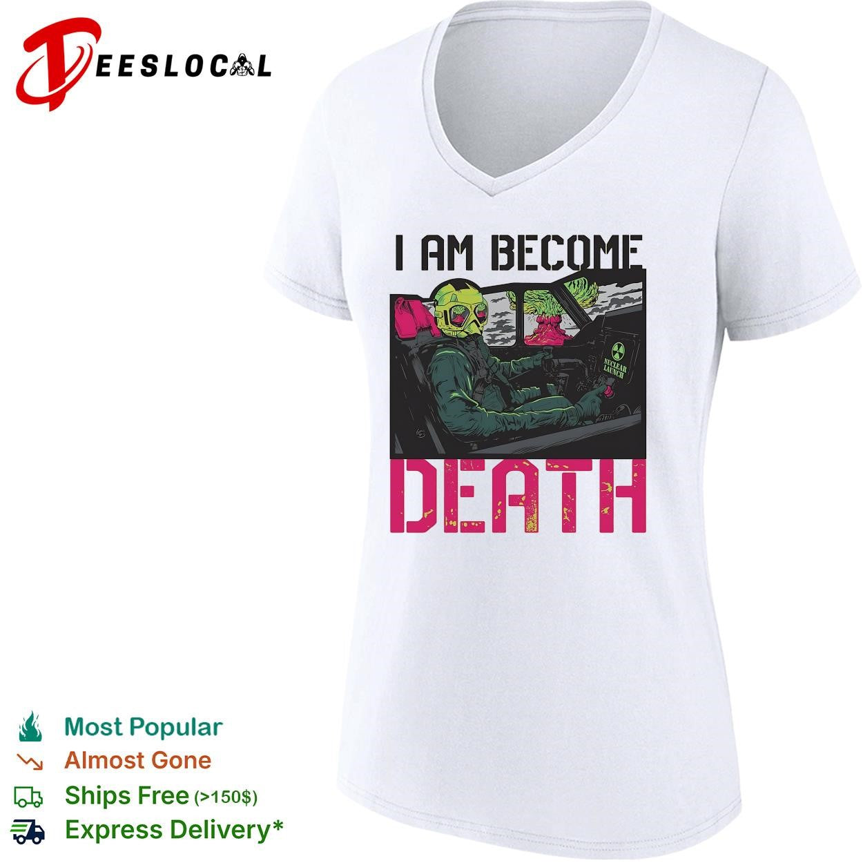I am become death skeleton driving car shirt
