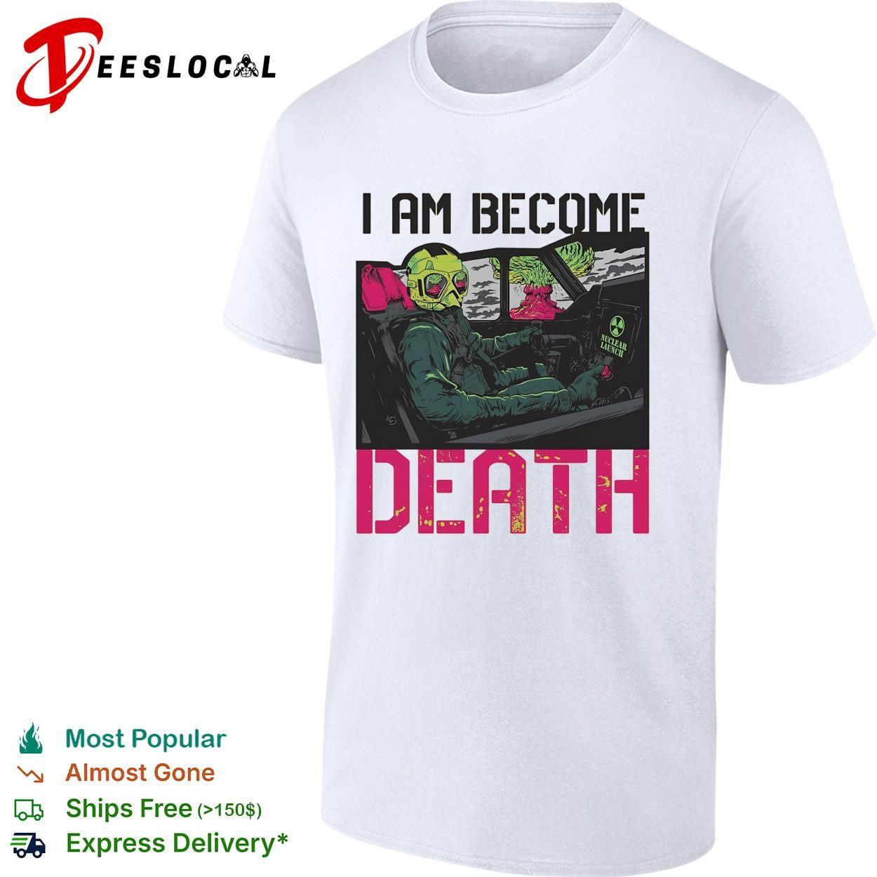 I am become death skeleton driving car shirt
