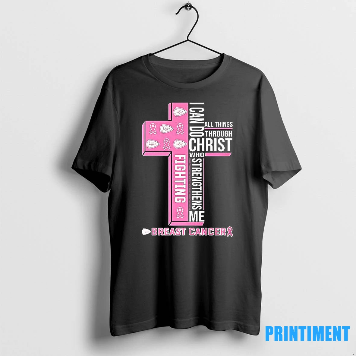 I Can Do All Things Through Christ Who Strengthens Me Breast Cancer Tshirts Sweater