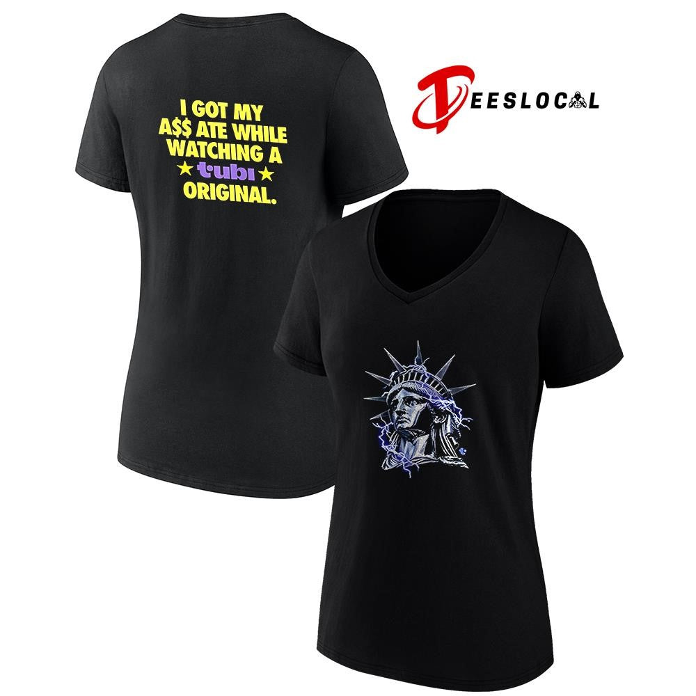 I got my ass ate white watching a Tubi original Statue of Liberty shirt