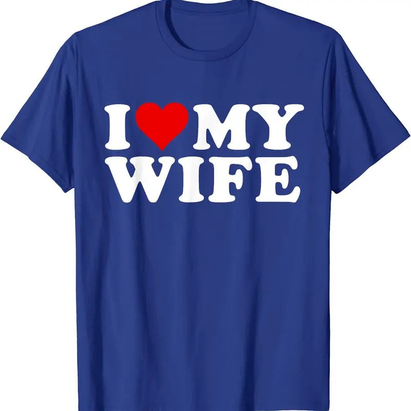 I heart my wife shirt, I Love My Wife T-Shirt | Unisex Cotton Tee, Size S-5XL Hoodie, Sweatshirt | CiraTrend.com