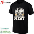 I just want to drink bourbon and smoke some meat BBQ grill smoker whiskey shirt