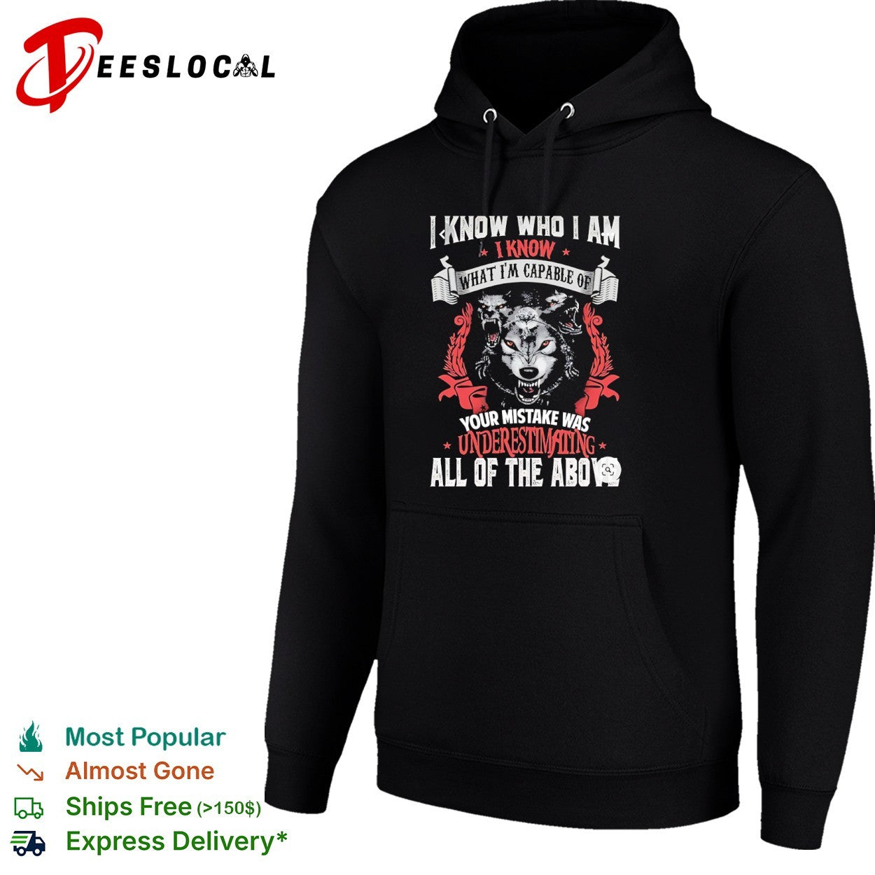 I know who I am wolf pack motivational shirt