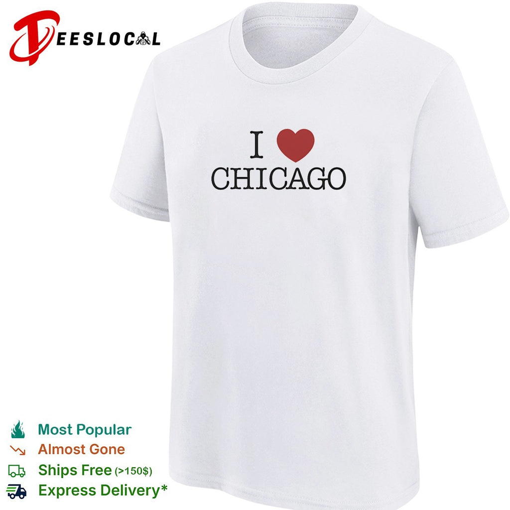 I love Chicago heart shirt