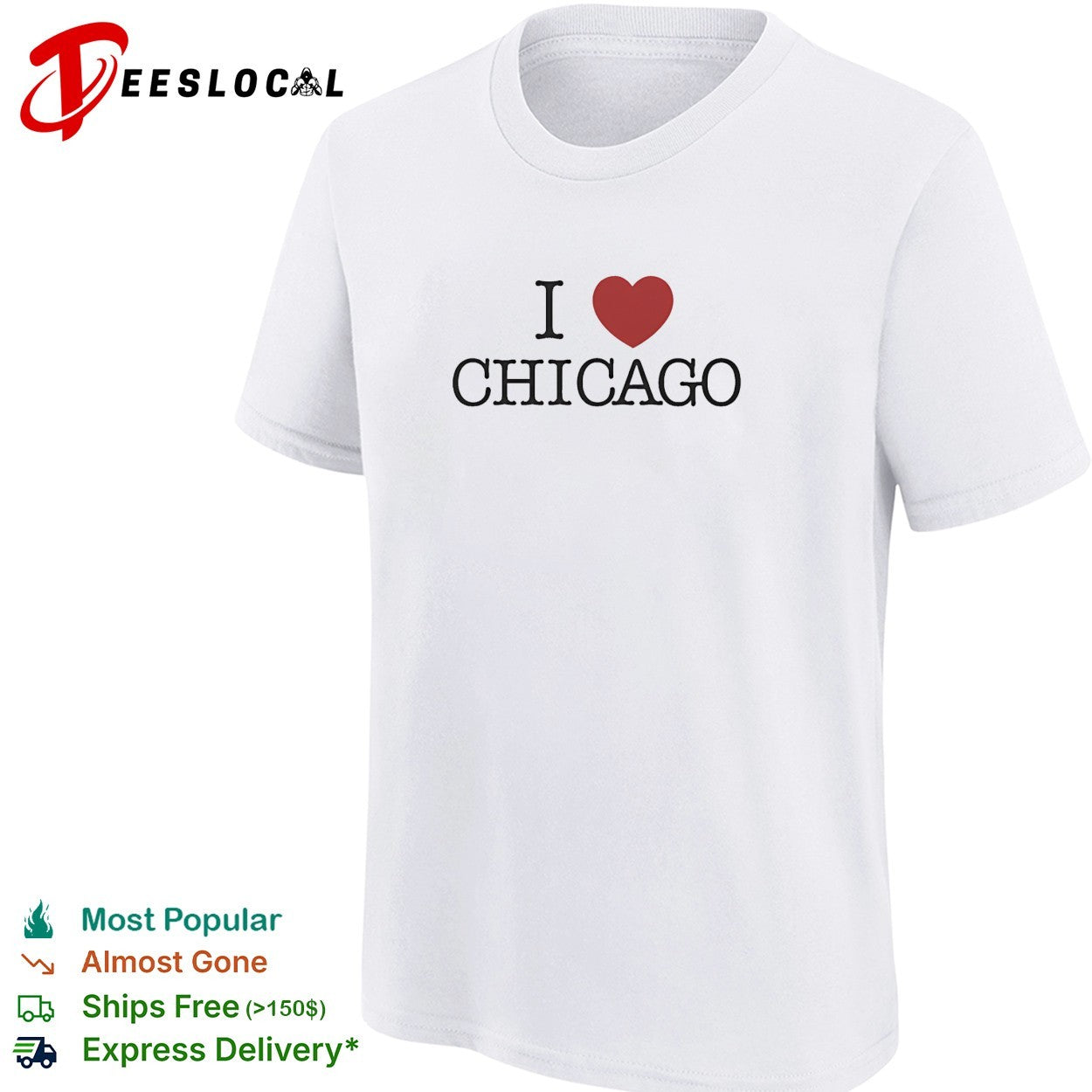 I love Chicago heart shirt