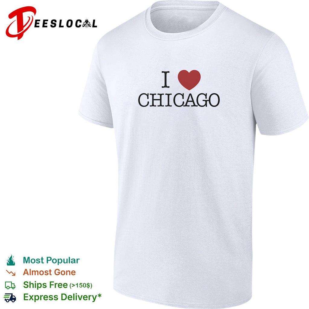 I love Chicago heart shirt