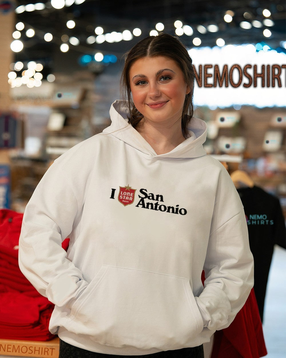I love San Antonio Lone Star Beer logo shirt