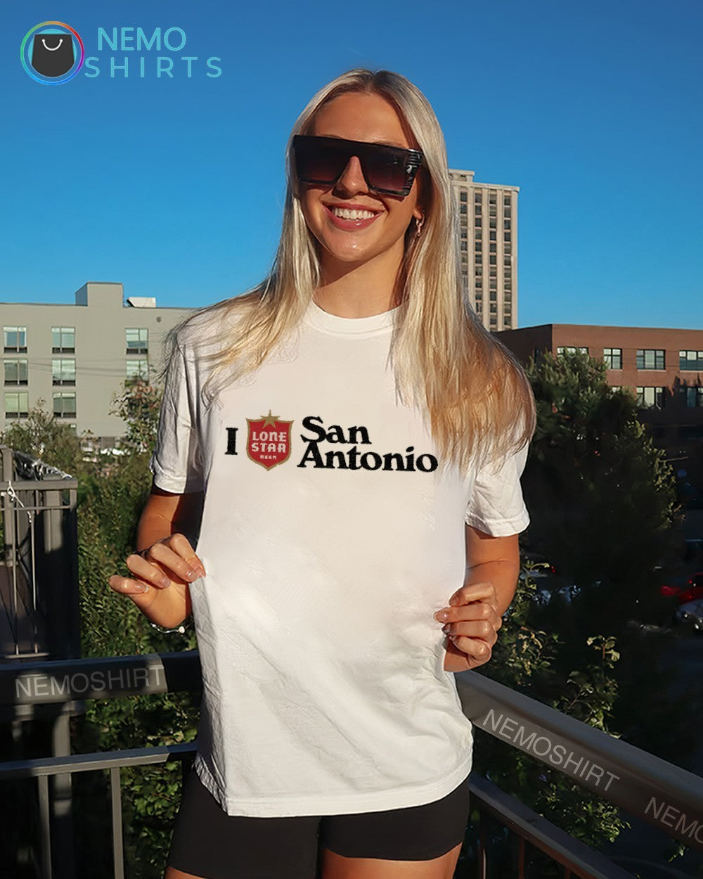 I love San Antonio Lone Star Beer logo shirt