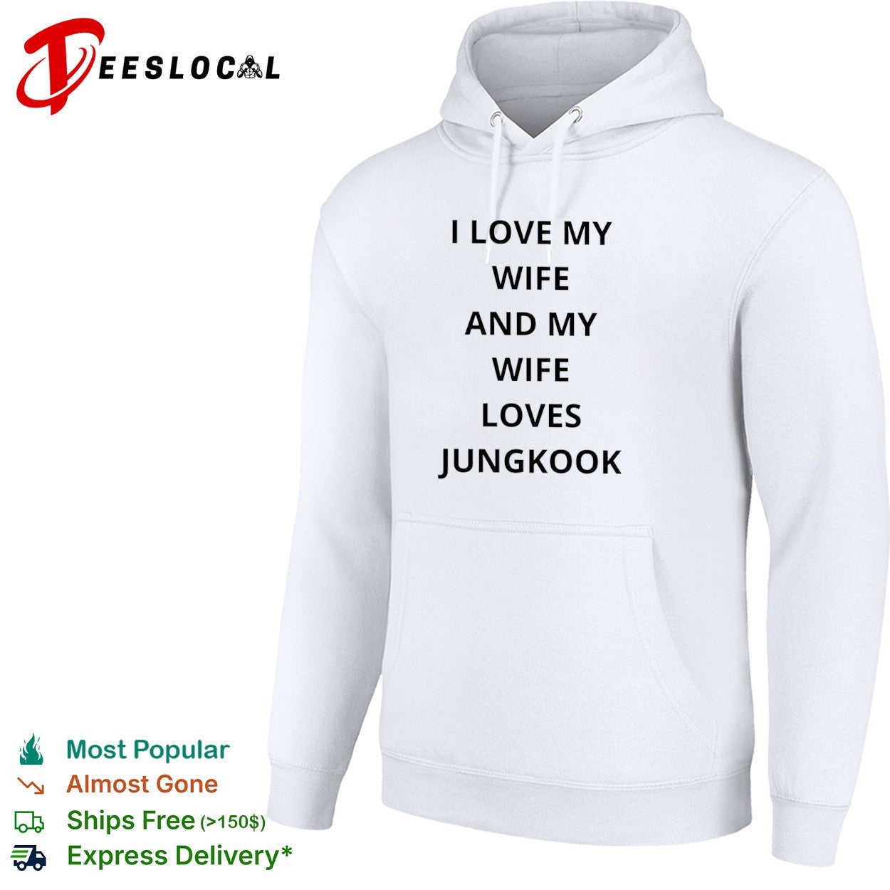I love my wife and my wife loves Jungkook BTS shirt