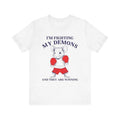 I'm Fighting My Demons and They Are Winning, Funny Shirt, Meme Shirt, Weird Shirt, Y2K Tee, Cursed Shirt, Boxing Mouse...