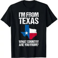 I'm From Texas What Country Are You From Texas Flag T-Shirt Made in USA Hoodie, Sweatshirt | CiraTrend.com
