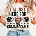 I'm Just Here for the Snacks T-Shirt, Football T-Shirt, Trendy Shirt Team Halftime Game Day, Funny Football T-Shirt...