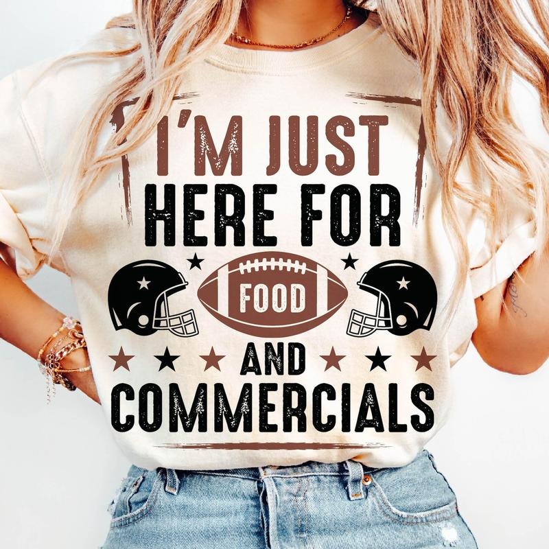 I'm Just Here for the Snacks T-Shirt, Football T-Shirt, Trendy Shirt Team Halftime Game Day, Funny Football T-Shirt...