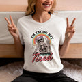 I'm Trying But I'm Very Tired Shirt, Cute Trendy Skeleton T-shirt, Mental Health Gift Tee, Motivational Shirt, Tired...