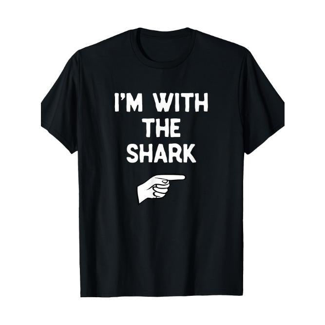 I'm With The Shark Costume Halloween Matching Party T-Shirt Made in USA Hoodie, Sweatshirt | CiraTrend.com
