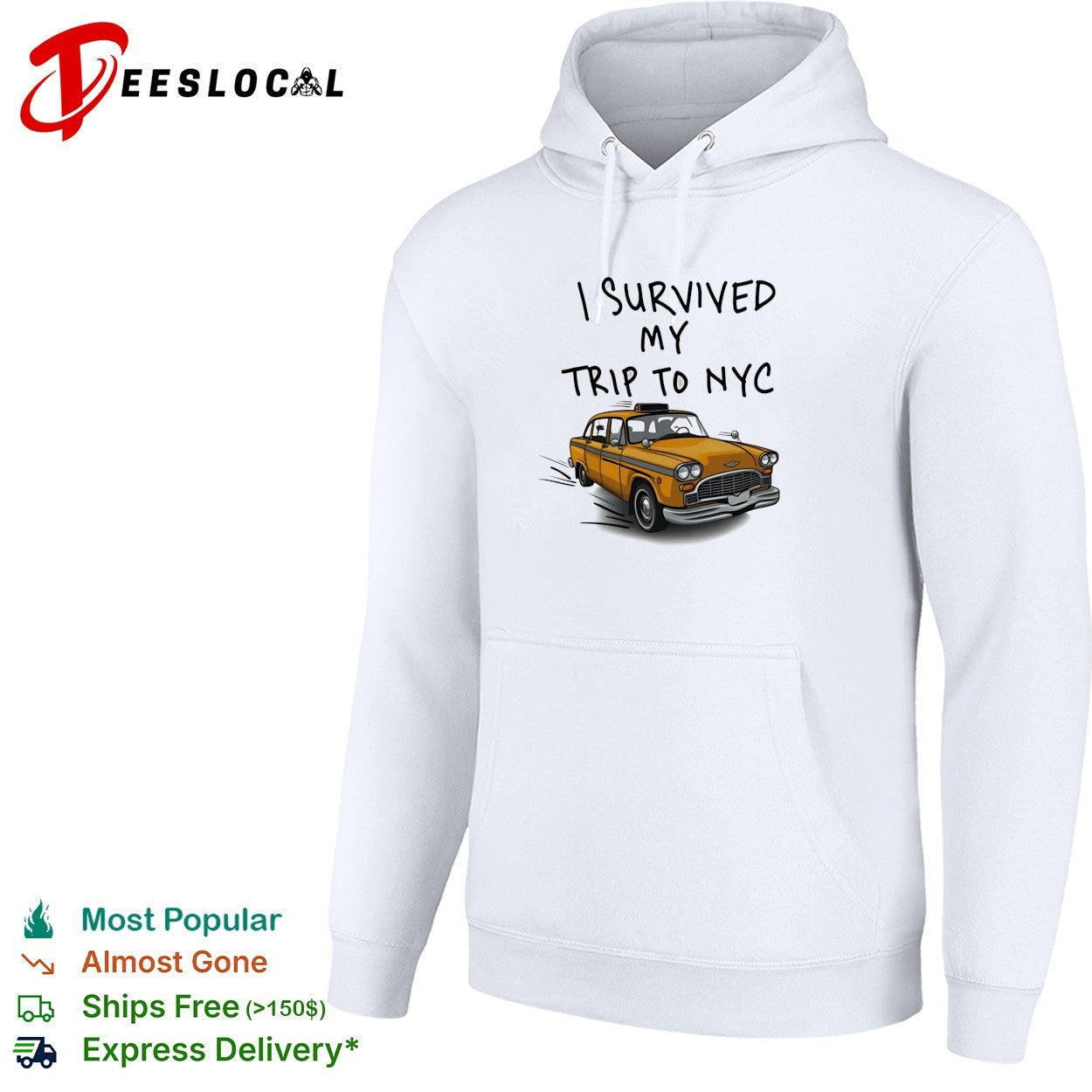 I survived my trip to NYC taxi shirt
