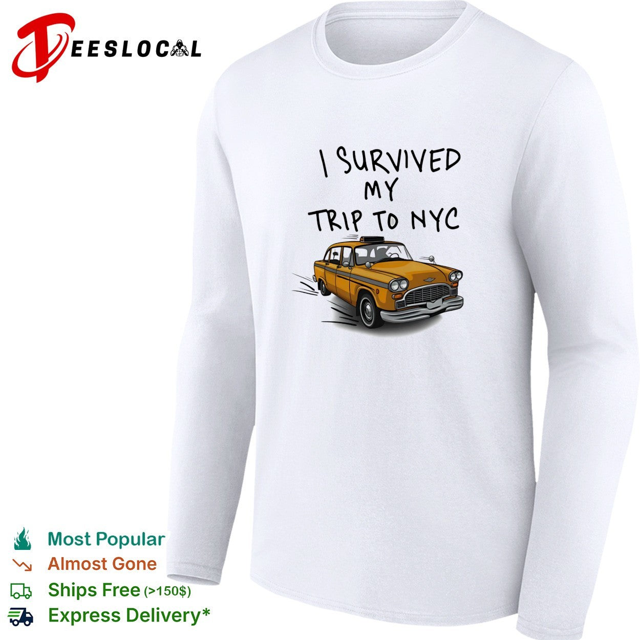 I survived my trip to NYC taxi shirt
