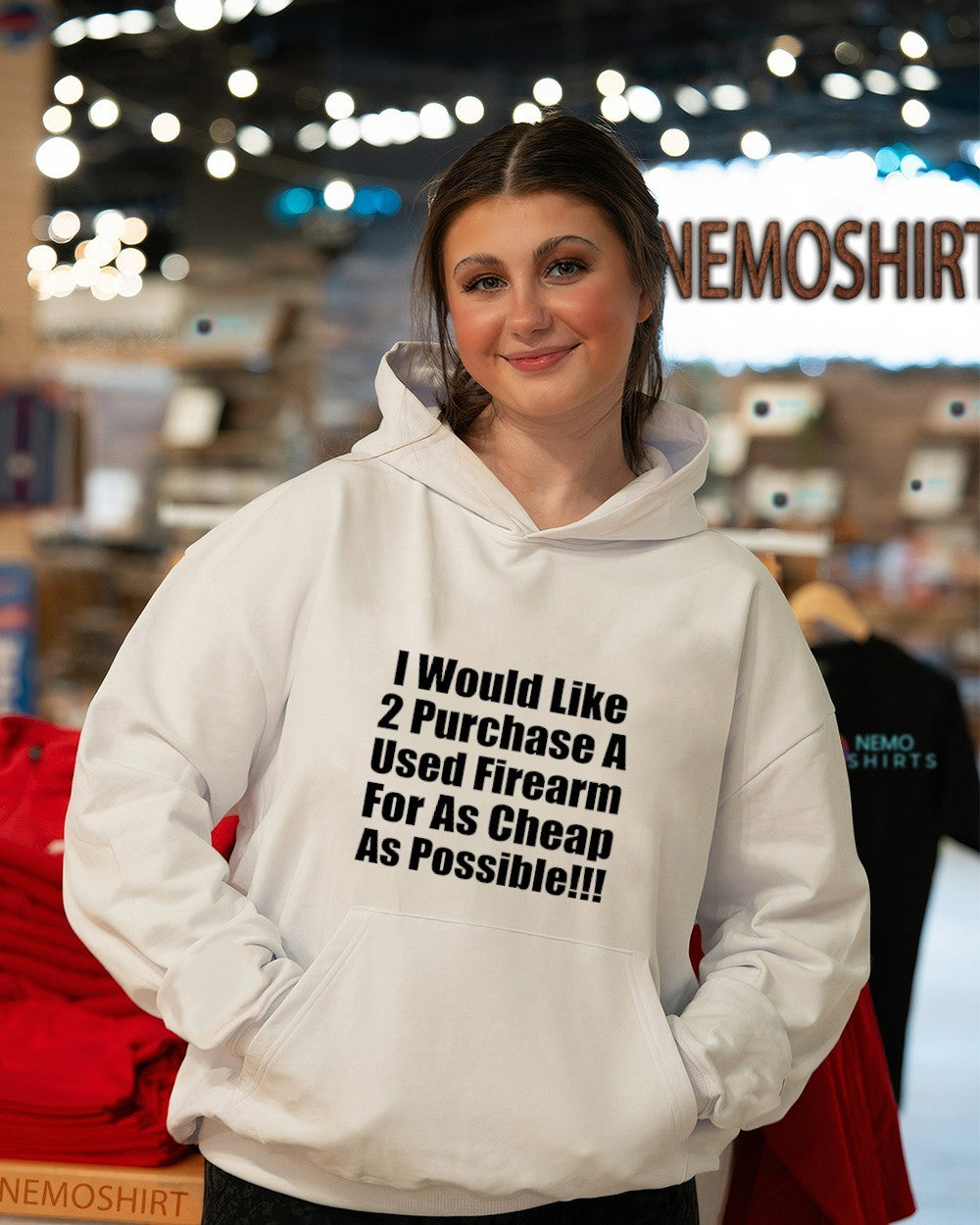 I would like 2 purchase a used firearm for as cheap as possible shirt