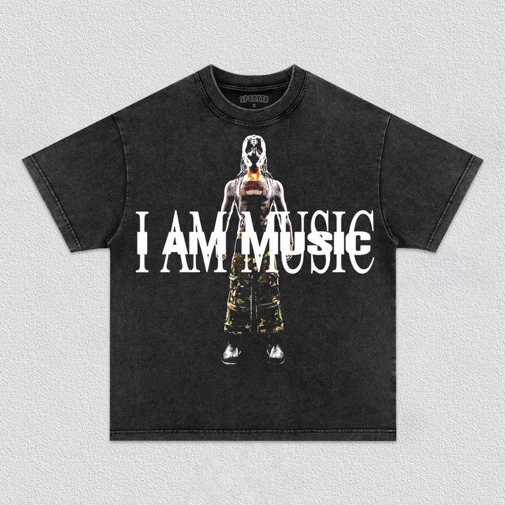 I AM MUSIC PLAYBOI CARTI TEE Style001 Hoodie, Sweatshirt | CiraTrend.com (Image 1)