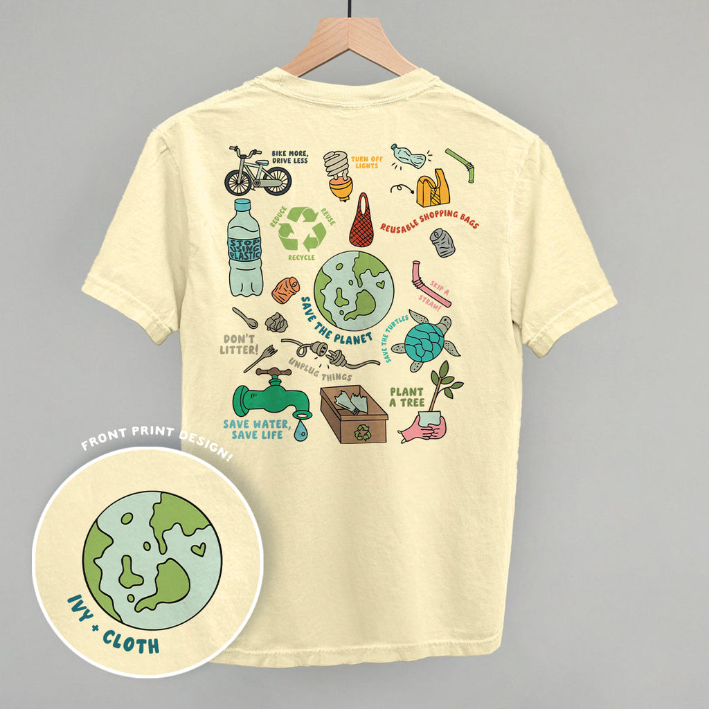 Save The Planet Doodles (Back Print) T-Shirts, Hoodie, Sweatshirt | CiraTrend.com (Image 2)