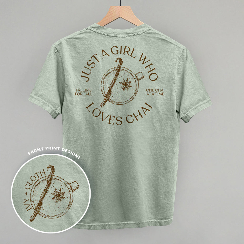 Just A Girl Who Loves Chai (Back Print) T-Shirts, Hoodie, Sweatshirt | CiraTrend.com (Image 1)