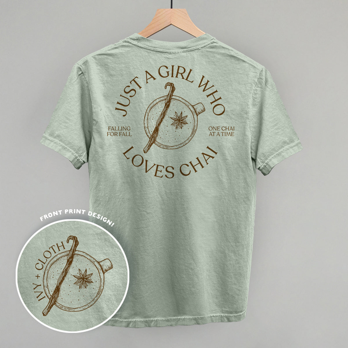 Just A Girl Who Loves Chai (Back Print) T-Shirts, Hoodie, Sweatshirt | CiraTrend.com (Image 1)