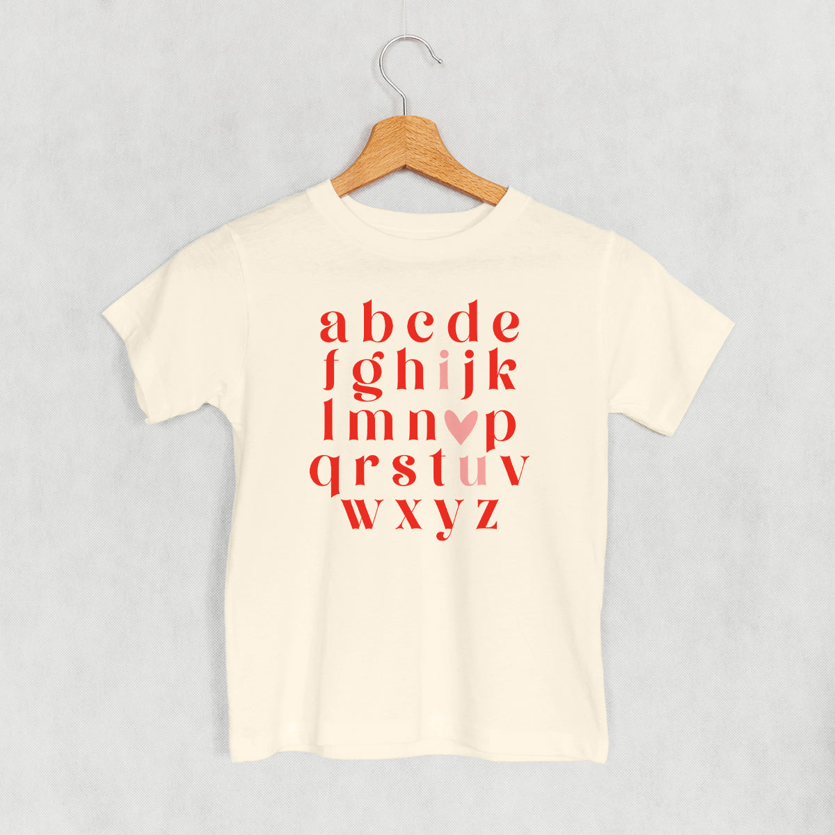 I Heart U Alphabet (Kids) T-Shirts, Hoodie, Sweatshirt | CiraTrend.com (Image 1)