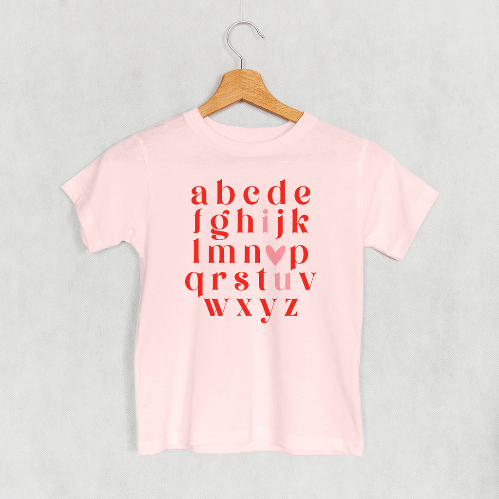 I Heart U Alphabet (Kids) T-Shirts, Hoodie, Sweatshirt | CiraTrend.com (Image 2)