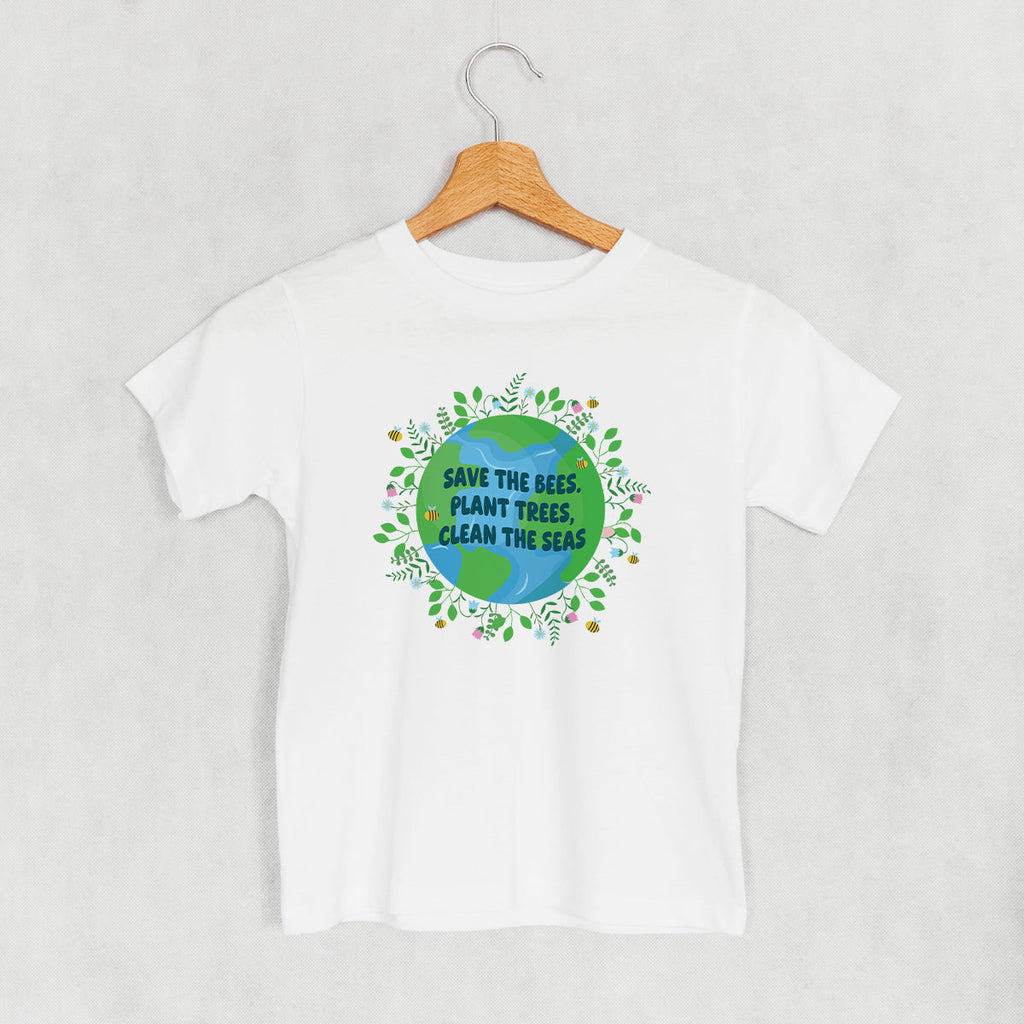 Save The Bees, Plant Trees Doodle (Kids) T-Shirts, Hoodie, Sweatshirt | CiraTrend.com (Image 3)