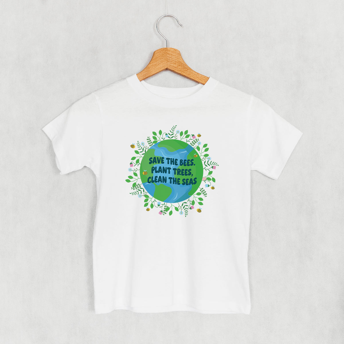 Save The Bees, Plant Trees Doodle (Kids) T-Shirts, Hoodie, Sweatshirt | CiraTrend.com (Image 3)