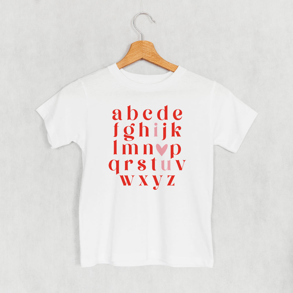I Heart U Alphabet (Kids) T-Shirts, Hoodie, Sweatshirt | CiraTrend.com (Image 3)