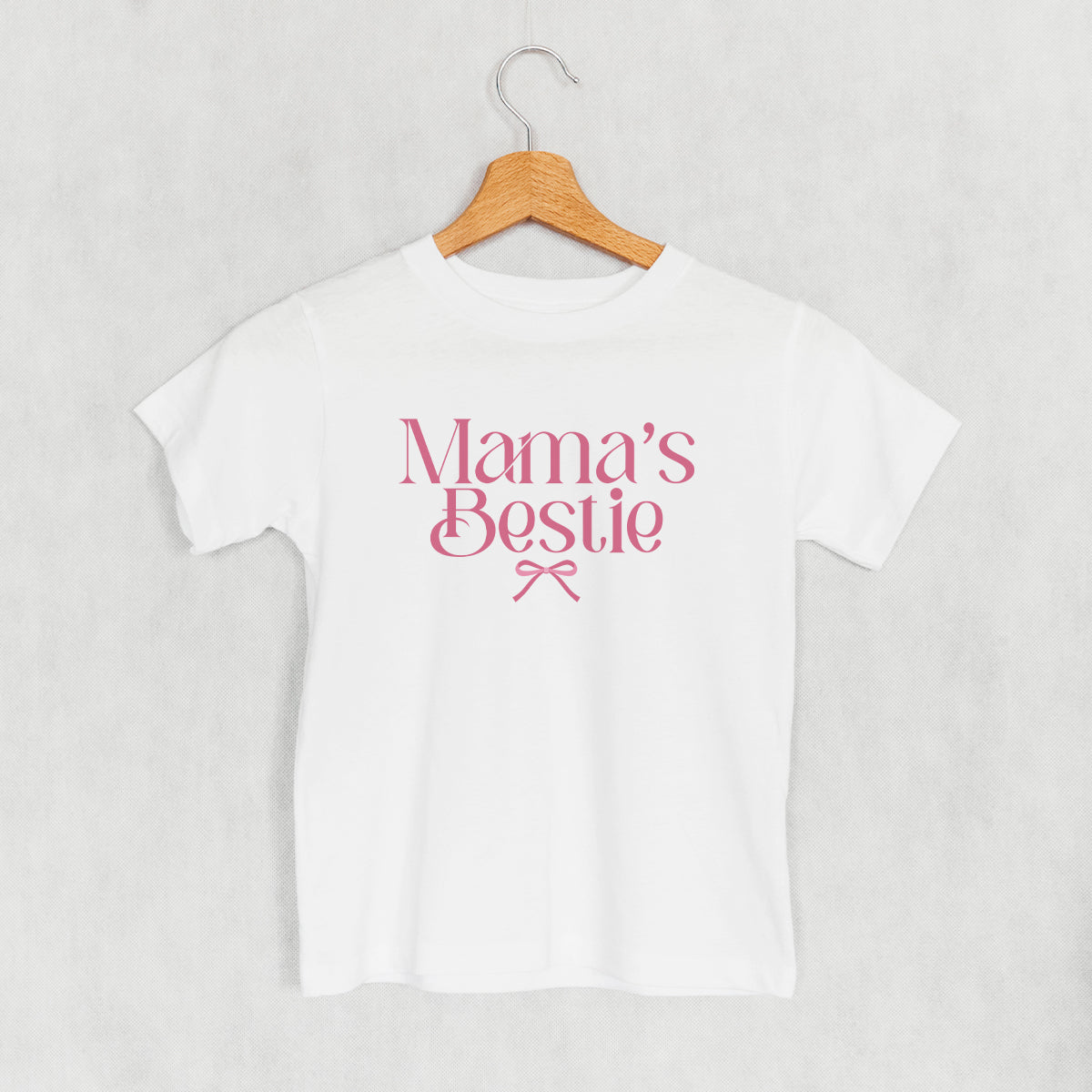 Mama's Bestie Pink Bow (Kids) T-Shirts, Hoodie, Sweatshirt | CiraTrend.com (Image 3)