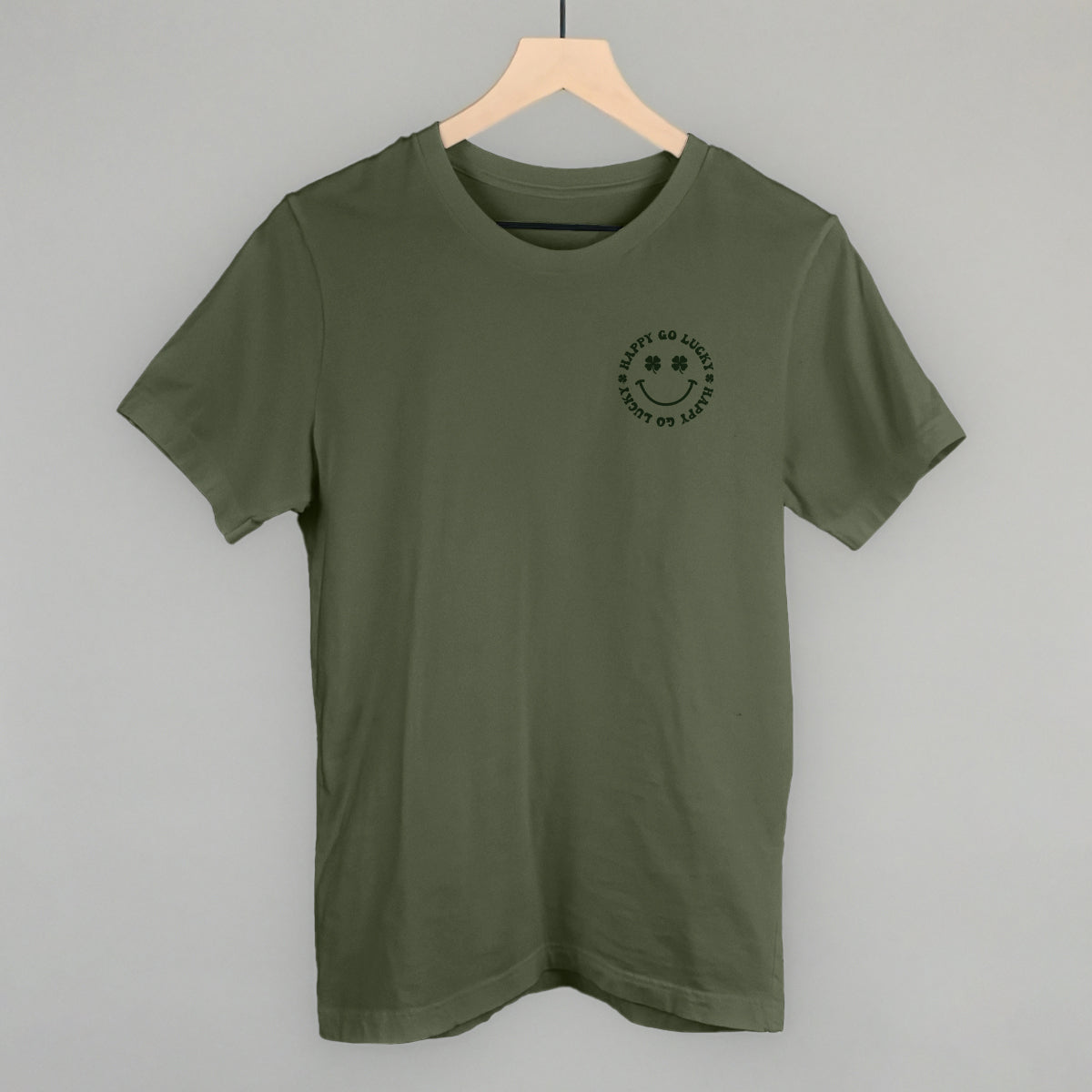 Happy Go Lucky Clover (Left Chest) T-Shirts, Hoodie, Sweatshirt | CiraTrend.com (Image 3)