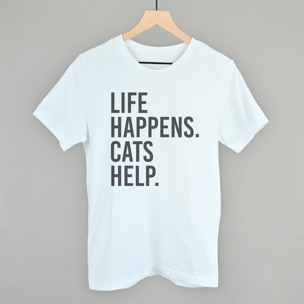 Life Happens Cats Help T-Shirts, Hoodie, Sweatshirt | CiraTrend.com (Image 2)