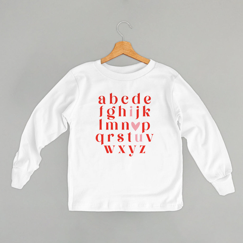 I Heart U Alphabet (Kids) T-Shirts, Hoodie, Sweatshirt | CiraTrend.com (Image 4)