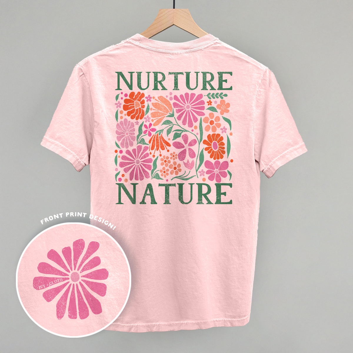 Nurture Nature Abstract (Back Print) T-Shirts, Hoodie, Sweatshirt | CiraTrend.com (Image 1)