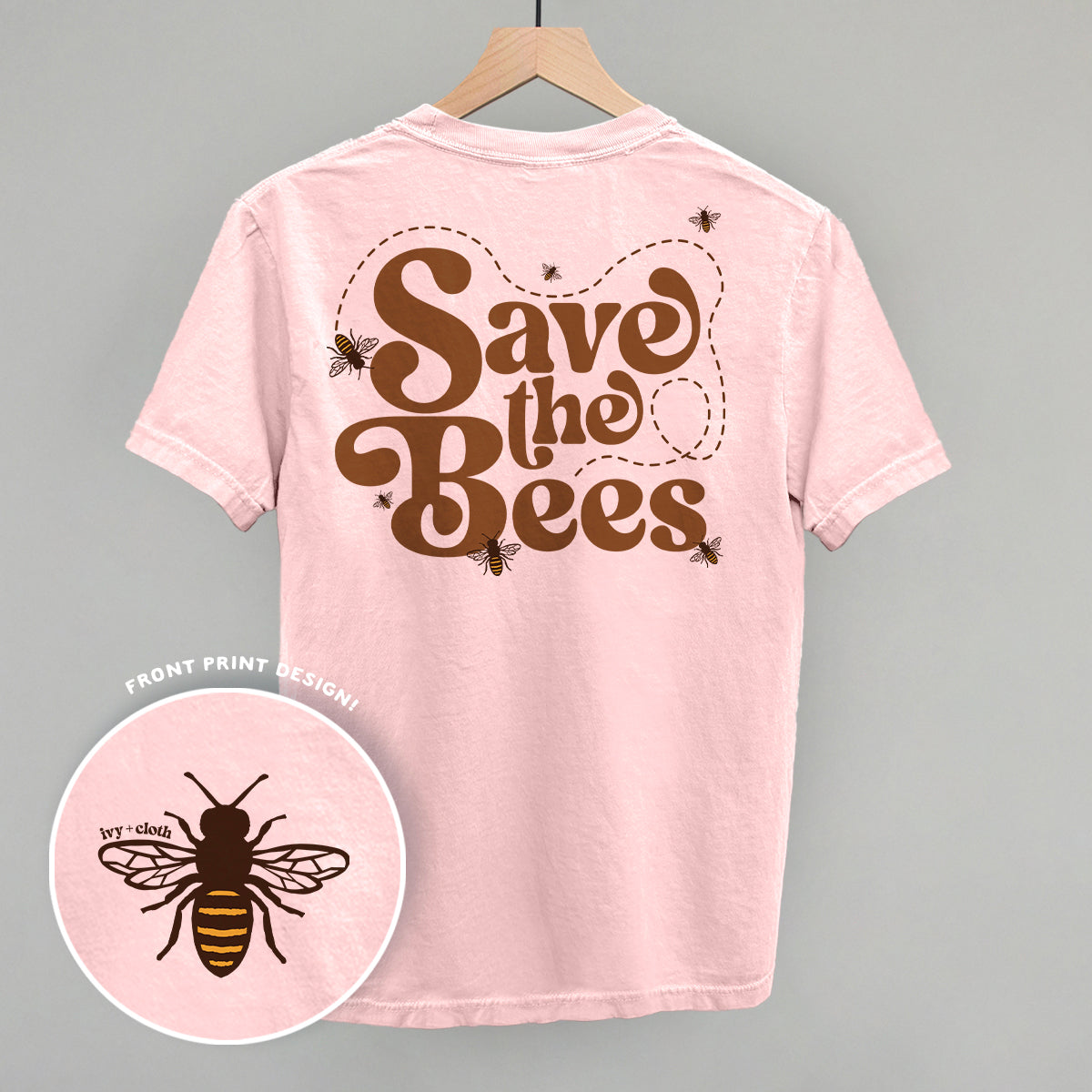 Save The Bees (Back Print) T-Shirts, Hoodie, Sweatshirt | CiraTrend.com (Image 3)