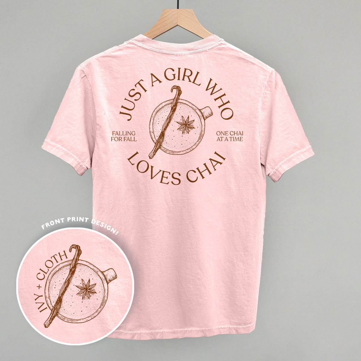 Just A Girl Who Loves Chai (Back Print) T-Shirts, Hoodie, Sweatshirt | CiraTrend.com (Image 2)