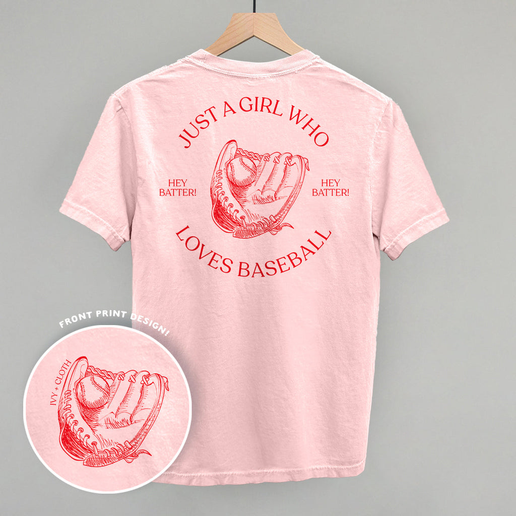 Just A Girl Who Loves Baseball (Back Print) T-Shirts, Hoodie, Sweatshirt | CiraTrend.com (Image 1)