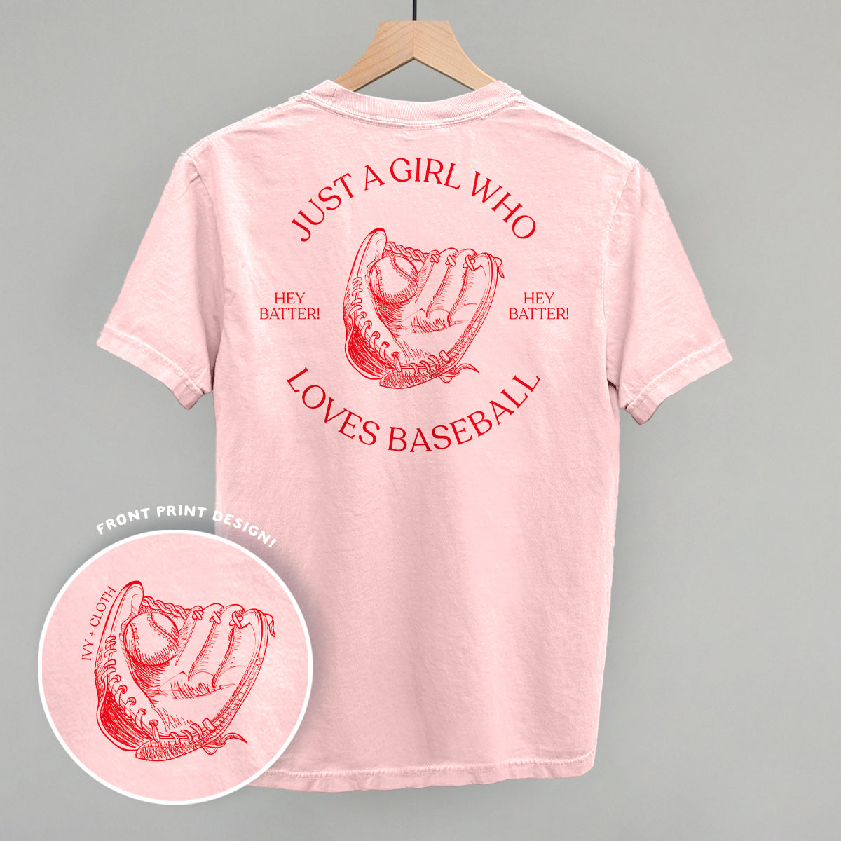 Just A Girl Who Loves Baseball (Back Print) T-Shirts, Hoodie, Sweatshirt | CiraTrend.com (Image 1)