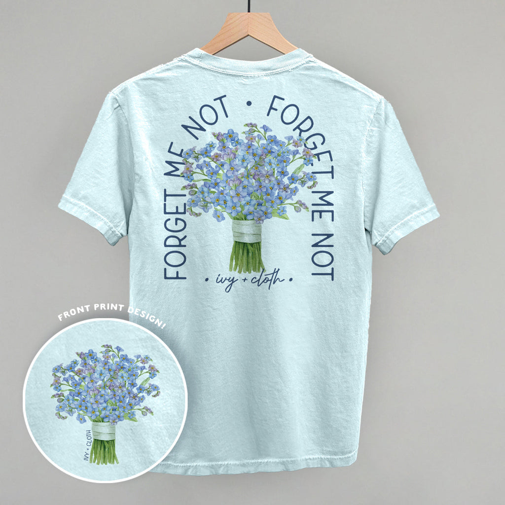 Forget Me Not Bouquet (Back Print) T-Shirts, Hoodie, Sweatshirt | CiraTrend.com (Image 1)