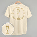 Just A Girl Who Loves Champagne (Back Print) T-Shirts, Hoodie, Sweatshirt | CiraTrend.com (Image 1)