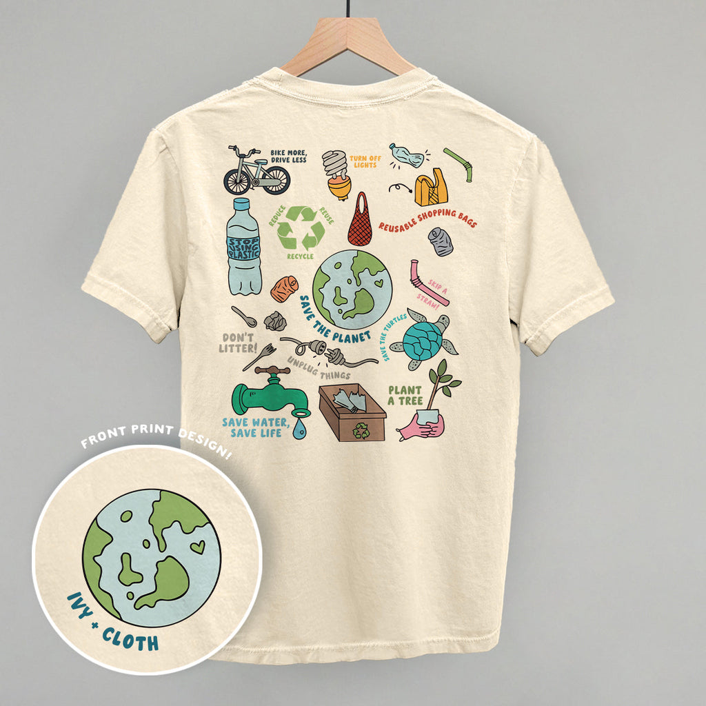 Save The Planet Doodles (Back Print) T-Shirts, Hoodie, Sweatshirt | CiraTrend.com (Image 1)